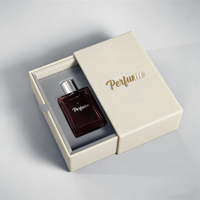 Boîte à parfum personnalisée avec un design sur mesure, petite boîte à tiroir, emballage de luxe fait main, boîte à tiroir rigide coulissante avec ruban