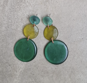 Premium Quality <b>Resin</b> Layered Drop Earrings Effect Classic Lightweight for Party Wedding and Birthday Gifts Girls Best Price - Product Image 5