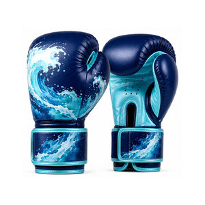ถุงมือชกมวยออกแบบพิเศษสำหรับมืออาชีพ ถุงมือชกมวยหนังคุณภาพสูง ทนทาน - Product Image 1