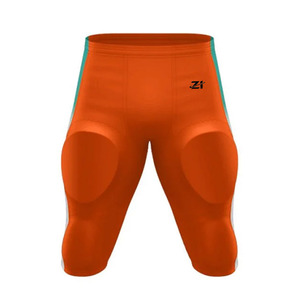 Pantalon de football américain en maille unie à taille élastique pour adultes, respirant, écologique, personnalisable par sublimation, idéal pour l'été - Product Image 2