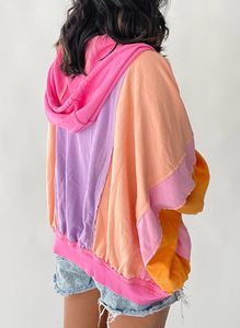 Sweat à capuche oversize uni en coton premium pour femme, pull décontracté d'hiver, vêtement à marque privée - Product Image 4