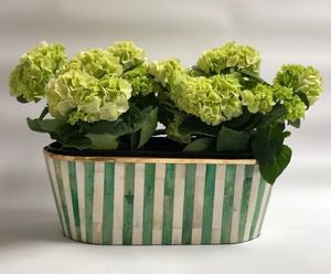 Grand vase à fleurs en os et résine incrustés, idéal pour cadeaux de mariage et décorations de fête – Vases incrustés en os en vente - Product Image 3
