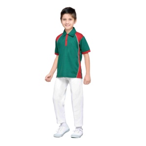 Combinación Premium Mejor diseño Uniforme deportivo para niños Camiseta de manga corta con pantalón de chándal - Product Image 3