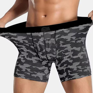 Boxer en coton de style décontracté moderne pour homme, tissu extensible, toucher doux, coupe confortable, sous-vêtements pour un usage quotidien - Product Image 2