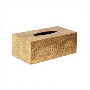 Adorable Caja de Pañuelos Portátil Rectangular de Imitación de Piel de Boa, Venta Directa de Fábrica, Artículos Únicos para el Hogar DAPHOCO - Product Image 1