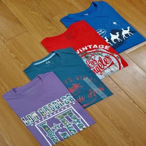 Vente de liquidation de vêtements du Bangladesh, t-shirts imprimés à manches courtes en jersey 100% coton, col rond, grande taille pour hommes, prix bas - Product Image 1