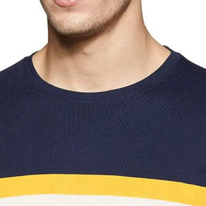 เสื้อยืดผู้ชาย โลโก้ด้านหน้า คุณภาพสูง แขนสั้น สีพื้น ผ้าเทอร์รี่ สไตล์ลำลอง ดีไซน์ใหม่ - Product Image 4