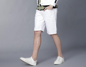 Pantalones Cortos de Mezclilla Casuales para Hombre, Estilo Vintage, Holgados, para Verano, Moda Urbana, Color Negro - Product Image 2
