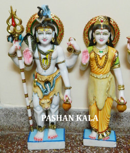 Makrana-estatua de mármol Shiv Pravati - Product Image 4