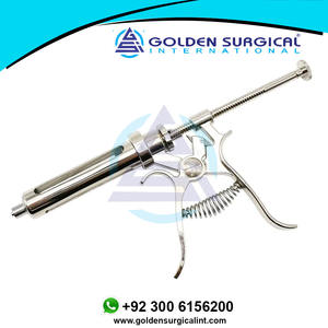 Jeringa Veterinaria de Inyección Continua de 10/20/30/50 ml, Pistola de Vacunación Semiautomática de Acero Inoxidable para Vacas, Ovejas y Cerdos - Product Image 4