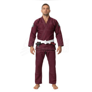 Kimono de Judo et BJJ en Coton Marron 100% Durable, Coupe Classique, avec Ceinture Blanche – Uniforme de BJJ de Haute Qualité pour une Mobilité Optimale - Product Image 2