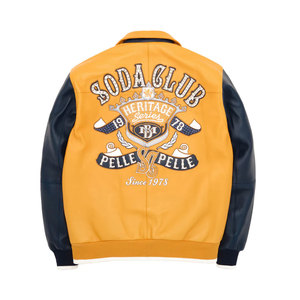 High Quality Men's <b>Long</b> Sleeve <b>Leather</b> <b>Jacket</b> Design Your Own Fashion Style with Stand Collar Best Price Front Logo Position - Product Image 5