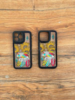 Nouvelle Coque de Téléphone en Cuir Repoussé Faite Main et Élégante, Personnalisée, Vintage Luxe Haute Qualité, Motif Floral Repoussé pour iPhone 15 Pro Max