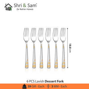 Lavish 18 PCS Juego de cubiertos de acero inoxidable Vajilla sin cuchillo - Product Image 5