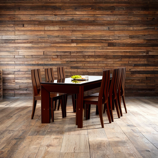 Premium Wooden Dining Set 6-Seater - Perfect for Home, Hotel, Restaurant, or Apartment Use