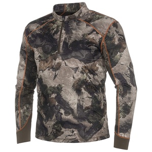 Men's Camouflage Long Sleeve Hunting Shirt Breathable Soft <b>Shell</b> Full Zip Top Autumn Wear - Product Image 1