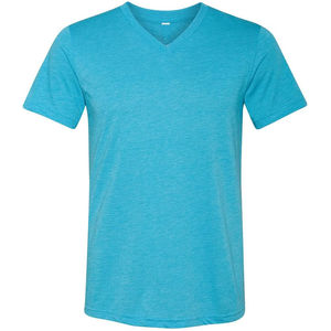 Camiseta de Cuello en V Personalizada de Alta Calidad, Camiseta Informal para Hombre, Camiseta Básica Lisa en Forma de V, Talla Grande, Camisetas para Hombre - Product Image 4