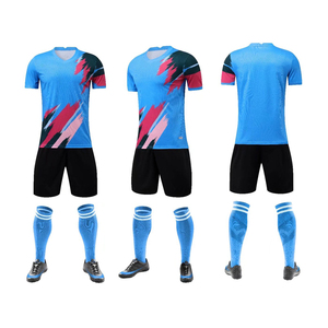 Ensemble d'uniformes de football professionnels personnalisés, maillot américain 100 % polyester respirant en maille légère, tenue d'équipe, usine OEM - Product Image 3