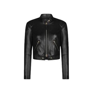 Chaqueta de Motocicleta de Cuero Genuino para Mujer, Calidad Premium, Hecha a Medida, con Estampado Elegante, Chaquetas de Invierno 100% Genuinas - Product Image 1