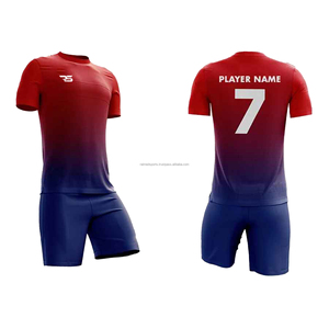 Uniformes de Fútbol de Francia Sublimados, Conjunto Corto, Traje Deportivo Transpirable Unisex, Personalizado para Entrenamiento de Fútbol al Aire Libre - Product Image 1