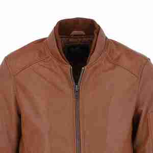 Chaqueta de Motociclista de Cuero Clásica para Hombre de Alta Calidad, con Acabado Desgastado y Protección CE - Product Image 2