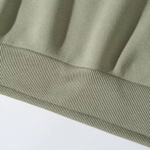 Sweat à capuche zippé en gros, coupe ample, avec logo brodé personnalisé pour les marques de streetwear américaines - Product Image 6