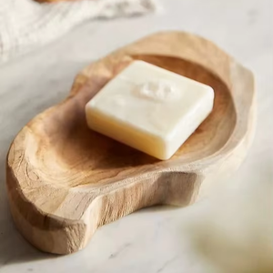 Jabonera de Madera Rústica para Ducha y Lavabo, Ideal para Jabones Artesanales - Product Image 1