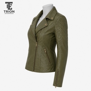 Veste en cuir élégante pour femme, conçue avec des matériaux de qualité supérieure pour un confort, une durabilité et un look confiant et tendance. - Product Image 3