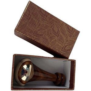 Premium Double Sided Kansa Wand for Facial Massage with Bronze Dome Ends Wooden Handle Manual-<b>wired</b> <b>Control</b> for Ayurvedic - Product Image 5