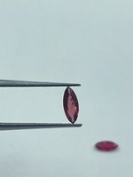 Spinelle naturelle taille marquise rouge facettée pour bagues et bijoux, haute qualité, 0,56 carat