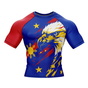 Chemise de compression à manches longues et col rond pour homme, sur mesure, extensible dans 4 directions, pour la gym, l'entraînement et le fitness. - Product Image 3
