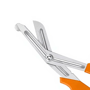 Tijeras de Trauma para Enfermeras, Instrumento de Primeros Auxilios, 5.5 Pulgadas, Naranja, Acero Inoxidable de Grado Alemán, Certificación CE, Clase II Médica - Product Image 2