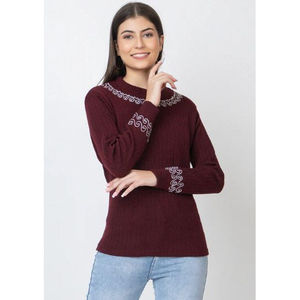 Suéter Cálido para Mujer, Diseño Moderno con Textura Tejida, Elegante y Casual para Uso Diario, de Exportador de India a Precio de Mayoreo - Product Image 1