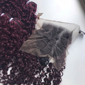 Vente en gros 100% Bourgogne de haute qualité pour Pixie Extensions de tissage de cheveux humains vietnamiens Double extrémités dessinées - Product Image 3