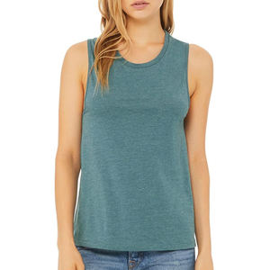 Débardeur Femme Tricoté Sans Manches de Qualité Supérieure, Style Unique, avec Logo Avant, Séchage Rapide, pour Musculation et Fitness - Product Image 1