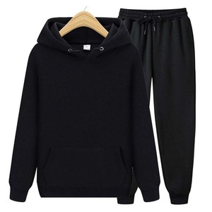 Conjunto Deportivo Ligero de 2 Piezas para Hombre, Talla Grande, Color Sólido, Nisar Sons Industry, Poliéster/Algodón, Corte Holgado, Ropa Casual para Parejas - Product Image 3