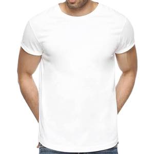 Camiseta de Algodón Azul Marino para Hombre, Manga Corta, Cuello Redondo, Corte Regular, Color Sólido, Tejido Jersey - Product Image 2