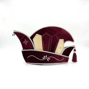 Chapeau de Carnaval Royal Brodé Argenté, Accessoire Décoratif pour Costume de Prince - Grande Vente - Product Image 3