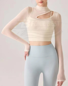 New Fashion Breathable Padded Bow Pilates Bra Backless Comfortable Gym Women Running Yoga Full Length High Front Spandex/Nylon - Product Image 2