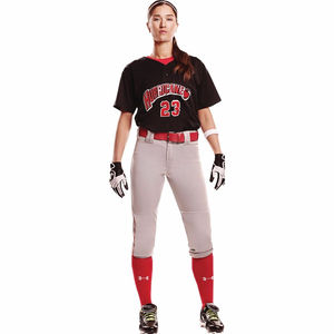 Uniforme de Béisbol para Mujer, Conjunto de Jersey y Pantalones Blancos y Rojos, Número 30, Poliéster Transpirable, Ropa Deportiva para Adultos - Product Image 3