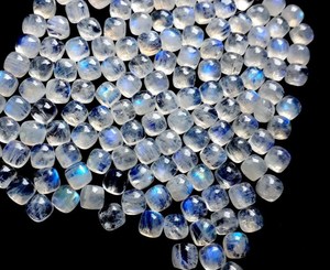<b>Top</b> High Quality Natural <b>Rainbow</b> Moonstone Cushion Cabochon Loose Gemstone Jewelry Making Flat Wholesale Manufacturer Bulk Craft - Product Image 5