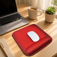 Tapis de souris de bureau en caoutchouc personnalisé avec repose-poignet, respectueux de l'environnement, doux, sublimation