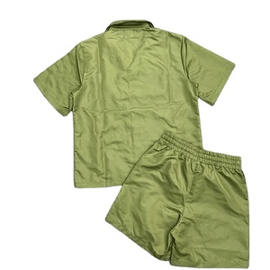 2025, conjunto corto de jogging personalizado para hombre, pantalones cortos cortavientos de nailon de dos piezas, ropa de calle, conjunto corto de algodón 100% - Product Image 4