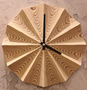 Horloge murale moderne en bois, polygonale, silencieuse, à quartz, analogique, mouvement à piles, engrenages mobiles pour salon, décoration intérieure - Product Image 6