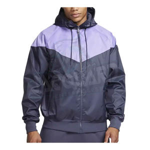 Veste coupe-vent tendance, légère, résistante à la pluie, à capuche, pour le sport et l'usage quotidien - Product Image 1