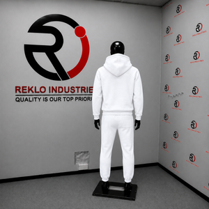 Custom <b>White</b> Tracksuit <b>Men</b> Full Zip Hoodie <b>Jogger</b> Pants Set Plain Casual Sportswear Gym Training Streetwear Wholesale Athletic W - Product Image 4