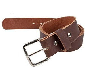 Ceinture en cuir véritable robuste et résistante avec boucle à ardillon en alliage - Product Image 2