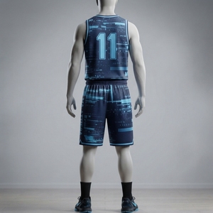 Ma-Attiera Ensemble Maillot et Short de Basketball pour Homme, Impression par Sublimation, Polyester Respirant, Tenue d'Équipe, Taille Adulte - Product Image 3