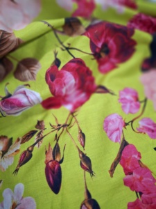 Tela de Lino y Algodón Orgánico Suave, Tejida, Estampada, 140GSM, Peso Medio, para Vestidos y Prendas de Vestir, Superventas - Product Image 4
