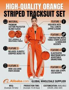 <b>Women's</b> 2-Piece Breathable Eco-Friendly Streetwear <b>Suits</b> Set Sleeveless Zip-Up Jacket & Wide-Leg Pants for Winter Daily Use - Product Image 5